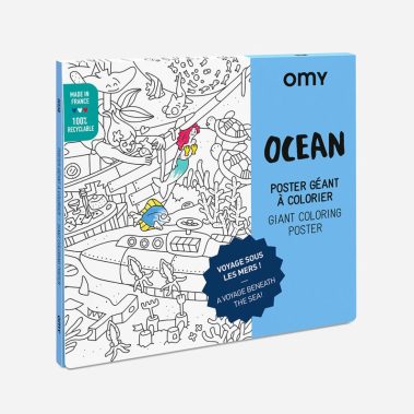 Gigantyczna kolorowanka 100x70cm – Ocean od Omy