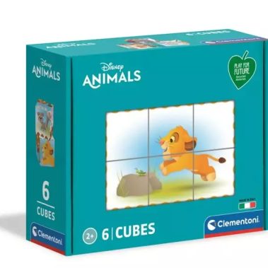 Kostki puzzle 6 elementów Play For Future Disney Animals od Clementoni