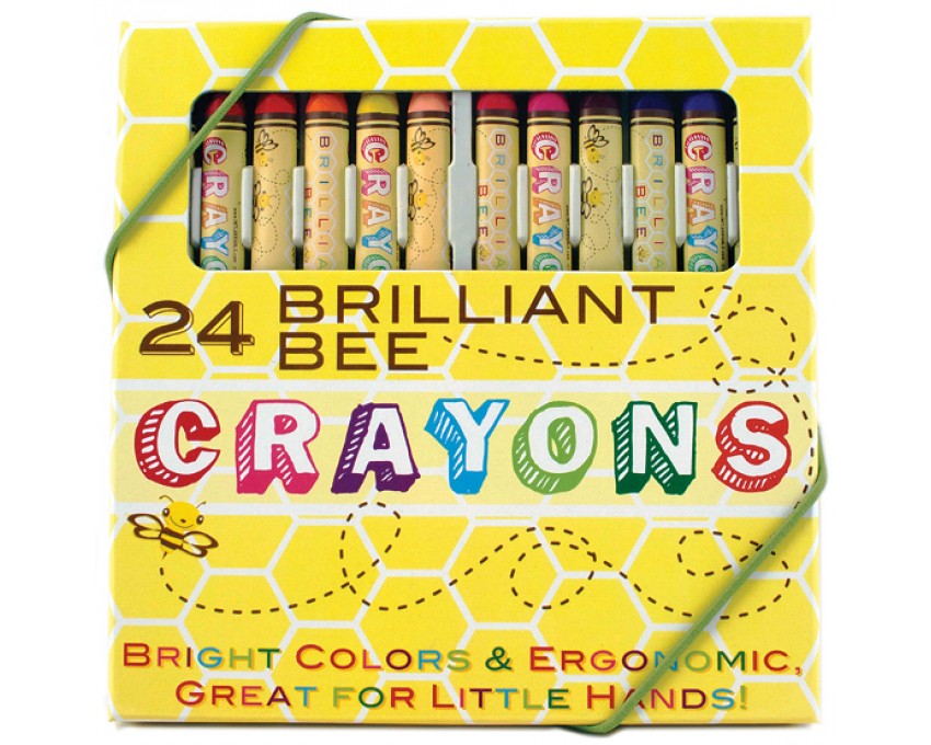 Kredki Świecowe Genialna Pszczółka (24 kolory) od Ooly
