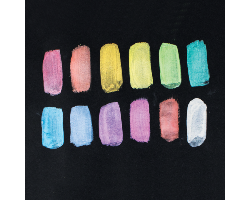 Farby Akwarelowe Chroma Blends - Perłowe - zestaw 12 farb + pędzelek od Ooly