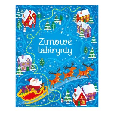 Książka Zimowe labirynty – łamigłówki wydawnictwo Olesiejuk