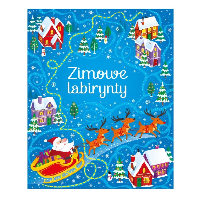 Książka Zimowe labirynty – łamigłówki wydawnictwo Olesiejuk