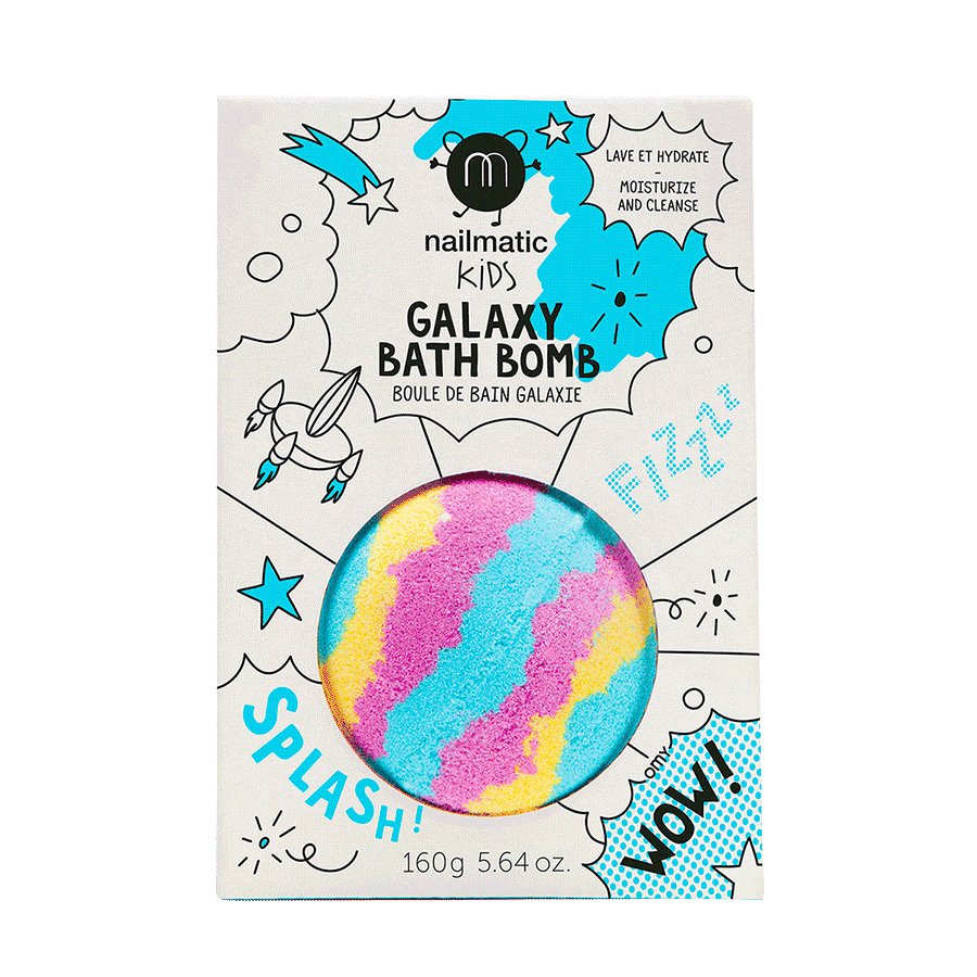 Galaxy – koloryzująca i kojąca kula do kąpieli dla dzieci od NAILMATIC