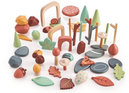 Drewniana skrzynka kreatywna - Leśne skarby od Tender Leaf Toys