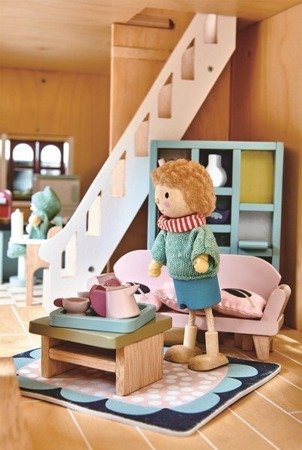 Drewniane meble do domku dla lalek - salon od Tender Leaf Toys