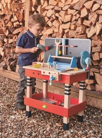 Drewniany warsztat - stolik od Tender Leaf Toys