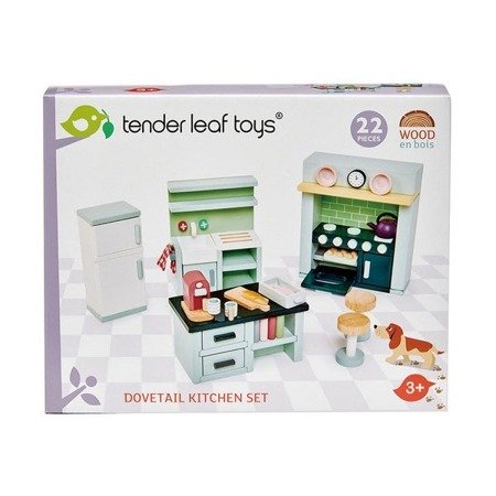 Drewniane meble do domku dla lalek - kuchnia od Tender Leaf Toys