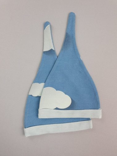 Czapeczki dla noworodka Chmury  – 2pack- Sample Sale