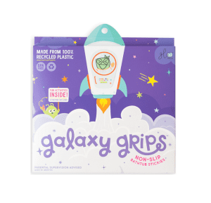 Naklejki do wanny Galaxy Grips antypoślizgowe, kosmiczna przygodad Glo Pals